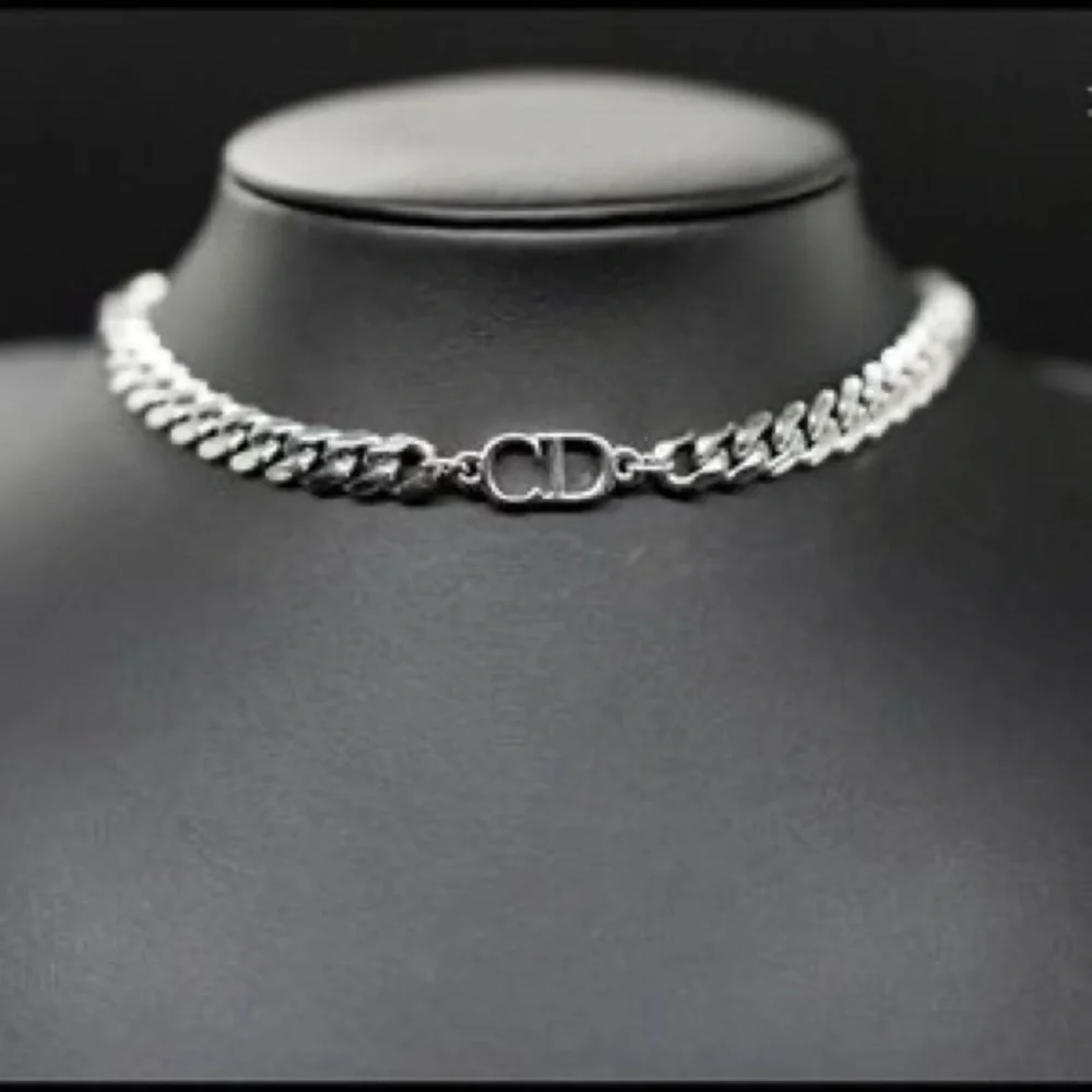 Designer inspired choker necklace set bracelet & ring sterling silver non fading - Picture 2 of 7